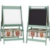 Lavagna per bambini con cavalletto 3 in 1 e 2 contenitori, età 3-8 anni, 54x46.5x93cm, verde