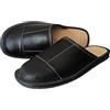 MARKA WYROBY WEŁNIANE - Pantofole da uomo - pantofole da uomo in vera pelle, con soletta in pelle, vestibilità comoda
