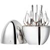 CHRISTOFLE SET 24 POSATE CENA, UOVO MOOD LEGA ARGENTATA 65299