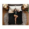 Rubberfashion Coperta per il sesso, impermeabile, morbida, per letto e divano, impermeabile, 200 x 152 cm, per momenti romantici e quotidiani, colore: nero/beige