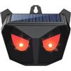 Ameble Dissuasore solare per animali, dissuasore per esterni a energia solare con luci rosse lampeggianti per cervi, procioni, gatti, volpi, impermeabile e facile da installare.