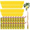 Wyngee 50pz Trappole Mosche Adesivi+Rotolini Acchiappamosche, Wyngee Trappole a Doppia Faccia Trappola Antiparassitaria per Bianche, Zanzare,Afidi,Moscerini,Insetti,Tarli a Balcone,Giardino