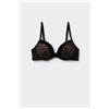 Tezenis Reggiseno Push-up Imbottito Venice Black Jaguar Donna Nero
