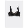 Tezenis Reggiseno Balconcino Paris Petite Bon Ton Donna Nero