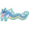Pokémon Center Adesivo lungo PC449 Pokemon Center NYORO NYORO FRIENDS Gyarados Giappone