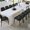 Dmora Consolle Allungabile Labrador 302x75x90h cm Bianco 12 Posti Allungabile, Meccanismo Estensione Allunghe Centrali