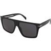 David Beckham DB 7149/S 807/IR | Occhiali da Sole Graduati o Non Graduati | Prova Online | Plastica | Quadrati | Nero | Adrialenti