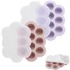 PandaEar 2 vassoi di congelamento in silicone per neonati con coperchi