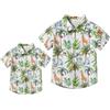 Winmany Padre Figlio Abbinato Camicie hawaiane Mens Boys Floreale Spiaggia Outfit Famiglia Vacanze estive Maniche Corte Tops