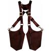 CNAFGBGG Fondine a spalla in pelle per uomo Borsa con fondina nascosta antifurto Borsa da ascella a doppia spalla vintage regolabile per portafoglio telefono..