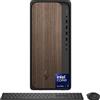 HP OmniDesk AI M03 0034 TOWER Ultra 5 225 512GB SSD, 8GB WIN11 BLACK DARK WOOD Wireless Keyboard Mouse