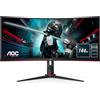 Aoc Monitor Led 34" Aoc Gaming CU34G2X Wide Quad HD 3440x1440p 1ms classe G Rosso/Nero [UPAOC034XS00002]