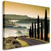 Wallazz Quadri Moderni Soggiorno Firenze, Ponte Vecchio, Arno, Skyline, Cipressi - 100% Made in Italy - Stampa HD su Tela Canvas - Quadro Camera da Letto - Qualità Artigianale - 70x140cm