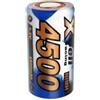 XCell Batteria X4500SCR Sub-C ad alta corrente Flattop (tensione 1,2 V, altezza 43 mm, peso 77 g, ø 23 mm, 4300 mAh, batteria NI-MH, ricaricabile) 123411
