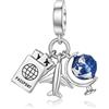 LANBEIDE Ciondolo a forma di animale in aereo per charm Pandora, in argento Sterling 925, per braccialetti Pandora, regalo per donne