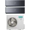 Hisense Condizionatore Dual Split Hisense Energy Pro X Black 18+18 con 5AMW105U4RQC R-32 Wi-Fi Integrato