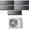 Hisense Condizionatore Hisense Penta Split Inverter ENERGY PRO X BLACK 9+9+9+9+9 con 5AMW105U4RQC R-32 Wi-Fi Integrato