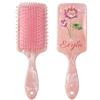 Jishiletao Set di spazzole per capelli personalizzate con nome e fiore di nascita, pettine per donne/damigella d'onore, set di pettini per capelli a denti larghi, kit di decorazione con nome spazzola lisciante