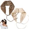 Comebachome 2 Pezzi Fasce per Capelli all'Uncinetto per Donne, Avvolgente per la Testa Boho Elastico Floreale Lavorato a Maglia, Accessori per Capelli Sciarpa per la Testa all'Uncinetto Rustico Vintage Svuotato