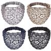 Hperu Fascia per capelli in pizzo, 4 pezzi Fasce per capelli in pizzo per donna - Sciarpe elastiche per Fascia per Fasce larghe eleganti vintage per donna, Accessorio di moda