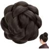 Aetherize Chignon intrecciato, clip pre-modellata nell'extension per chignon per acconciatura istantanea, treccia ondulata voluminosa per pezzo da donna