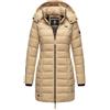 Marikoo ABENDSTERNCHEN cappotto trapuntato da donna con cappuccio, beige,