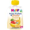 HiPP Frutta Frullata Mela e Banana con Biscotto - Purea biologica per la merenda, 90 g