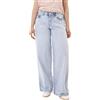 BUNF PANTAPALAZZO DENIM LIGHT DENIM Jeans Donna
