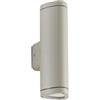 Ondaluce Applique RAV per esterni in alluminio verniciato Silver Grande