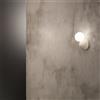 Ondaluce Applique ROCK 12 cm in cemento Bianco e vetro soffiato satinato