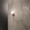 Ondaluce Applique ROCK 12 cm in cemento Rosso e vetro soffiato satinato