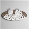 LIBEROSHOPPING Capezzale 59x119 cm moderno Santa Famiglia legno laminato Modello 1