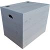 LIBEROSHOPPING Cassapanca pouf contenitore in legno massello SHABBY CHIC cm 58