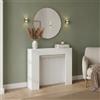 LIBEROSHOPPING Consolle allungabile 90x25/211 cm NIVES Bianco Frassino allunghe interne