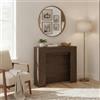 LIBEROSHOPPING Consolle allungabile 90x25/211 cm NIVES Noce allunghe interne