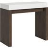 Itamoby Consolle allungabile 90x40/196 cm Roxell Mix Small piano Bianco Frassino - struttura Noce