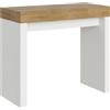 Itamoby Consolle allungabile 90x40/196 cm Roxell Mix Small piano Quercia Natura - struttura Bianco Frassino