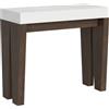 Itamoby Consolle allungabile 90x40/300 cm Spimbo Mix piano Bianco Frassino - struttura Noce