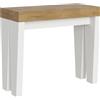 Itamoby Consolle allungabile 90x40/300 cm Spimbo Mix piano Quercia Natura - struttura Bianco Frassino
