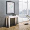 Itamoby Consolle Allungabile 90x42 cm Isotta Bianco Frassino da 14 posti lunghezza Fino a 3,02 metri