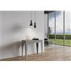 Itamoby Consolle Allungabile 90x42 cm Isotta Cemento da 14 posti lunghezza Fino a 3,02 metri