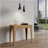 Itamoby Consolle Allungabile 90x42 cm Isotta Quercia Natura da 14 posti lunghezza Fino a 3,02 metri