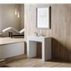 Itamoby Consolle allungabile a 299 cm Allin Bianco spatolato 78x47 cm con allunghe Interne