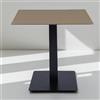 LIBEROSHOPPING Tavolo bar pub ristorante piano HPL Tortora per esterno 80x80 cm H 74