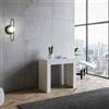 Itamoby Consolle Allungabile EMY SMALL 90x42 cm Bianco Spatolato fino a 1,98 metri