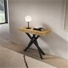 LIBEROSHOPPING Consolle allungabile Libo - Quercia natura gambe antracite 90x40/300 cm