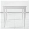 LIBEROSHOPPING Tavolo fisso in legno con gamba a sciabola RISTORANTE 80x80 Bianco Frassino
