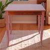 LIBEROSHOPPING Tavolo fisso in legno con gamba a sciabola RISTORANTE misura 80x80 CILIEGIO