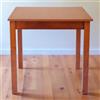 LIBEROSHOPPING Tavolo fisso in legno con gamba quadrata RISTORANTE misura 80x80 CILIEGIO