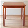 LIBEROSHOPPING Tavolo fisso in legno con gamba quadrata RISTORANTE misura 90x90 CILIEGIO